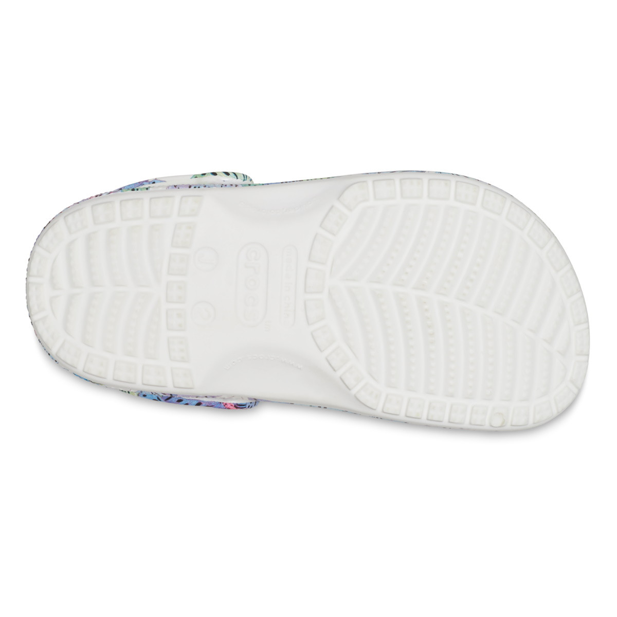 Saboti Crocs Classic Butterfly Clog Kids Alb - White/Multi - 5 | YEO
