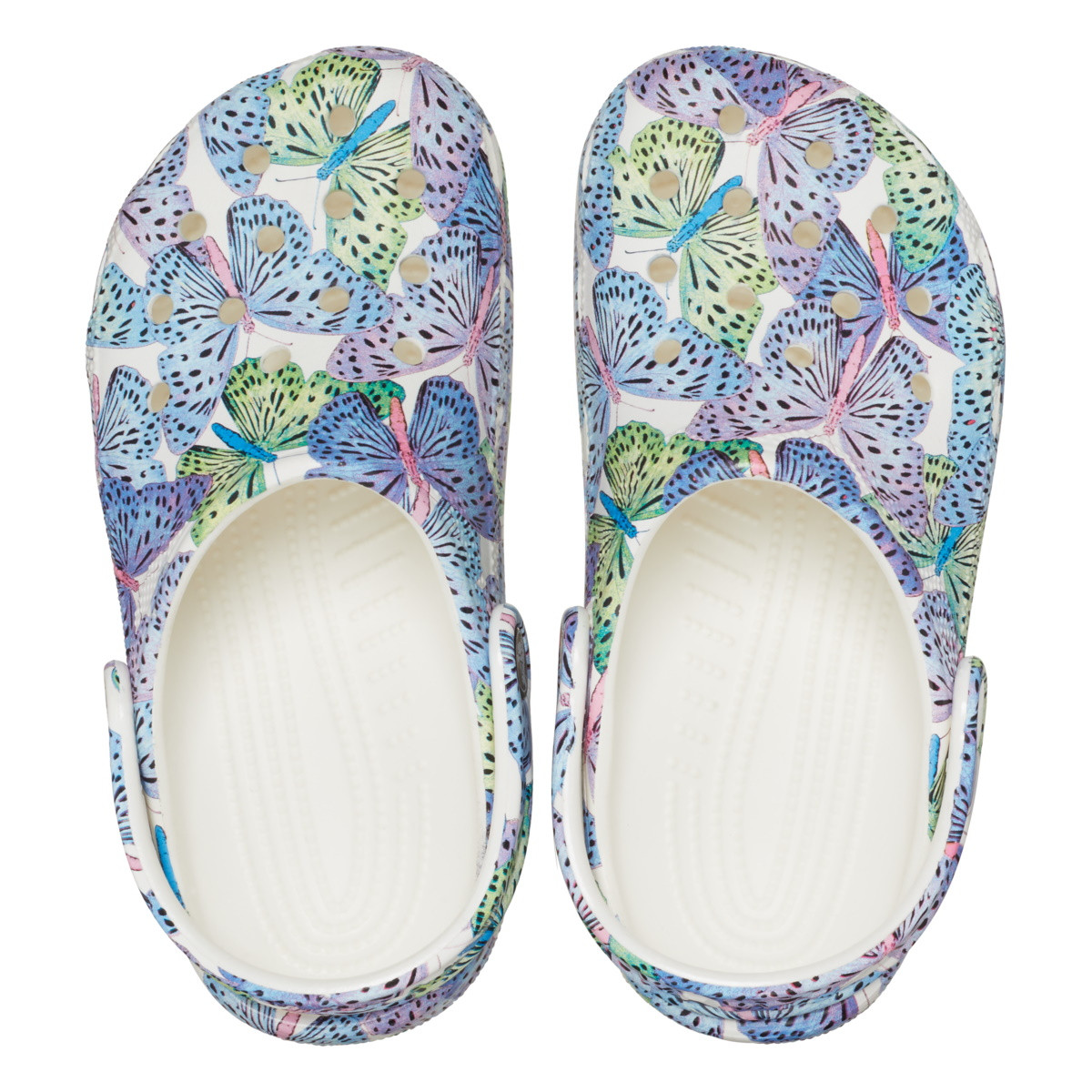 Saboti Crocs Classic Butterfly Clog Kids Alb - White/Multi - 4 | YEO