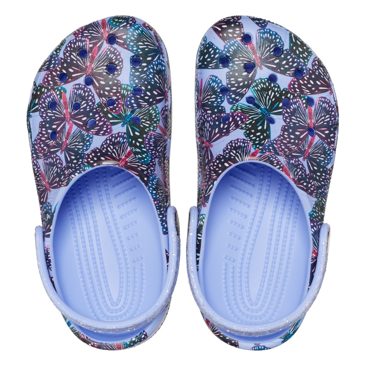 Saboti Crocs Classic Butterfly Clog Kids Mov - Moon Jelly - 4 | YEO