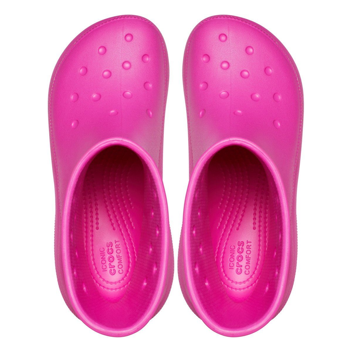 Cizme Crocs Classic Crush Rain Boot Roz - Juice - 4 | YEO