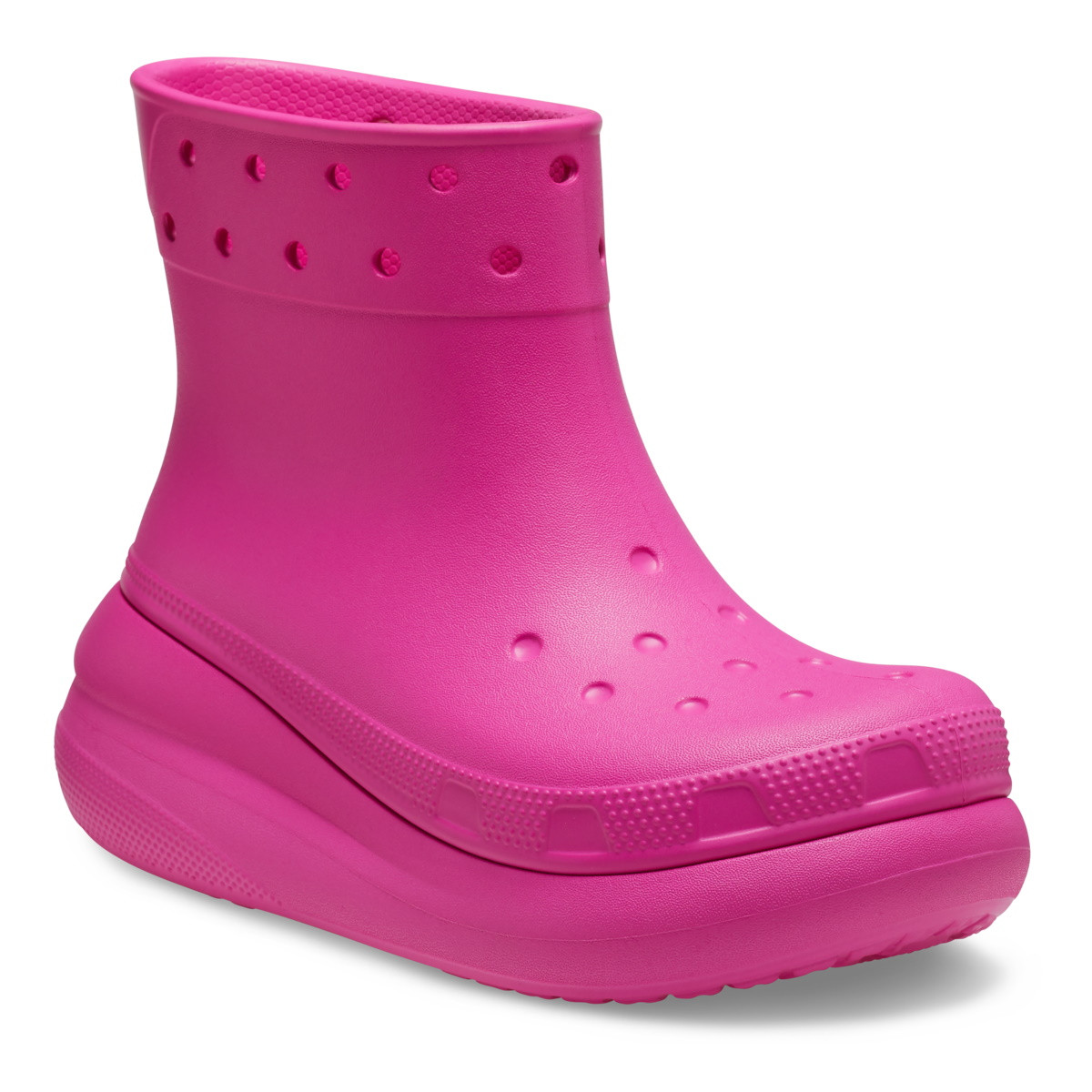 Cizme Crocs Classic Crush Rain Boot Roz - Juice - 1 | YEO
