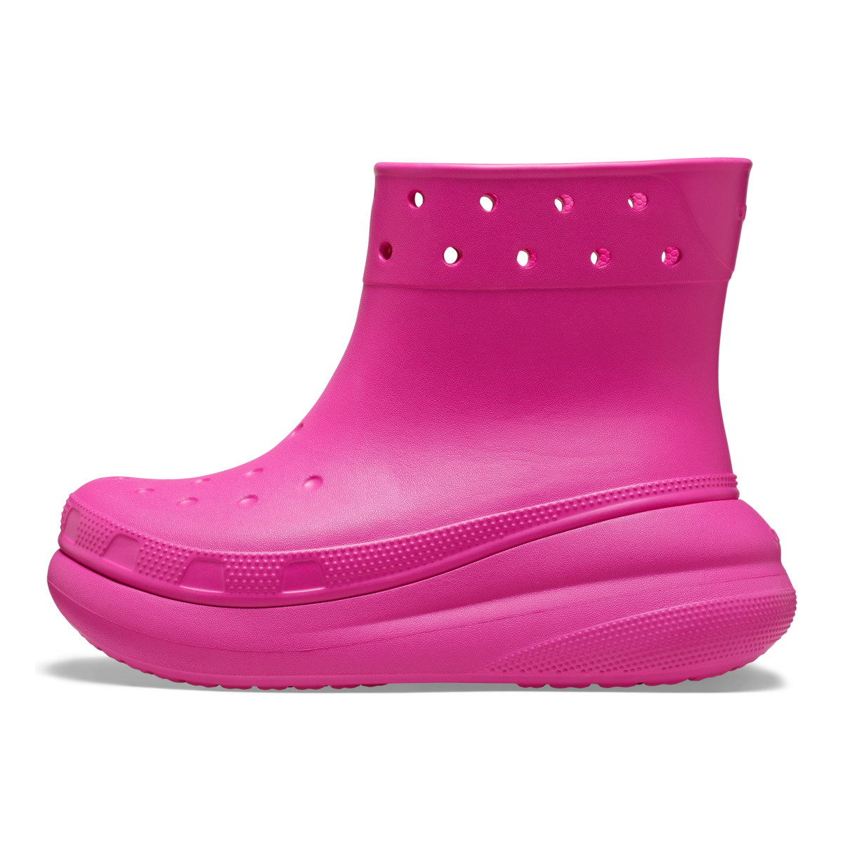 Cizme Crocs Classic Crush Rain Boot Roz - Juice - 2 | YEO