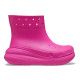 Cizme Crocs Classic Crush Rain Boot Culoare Roz - Juice