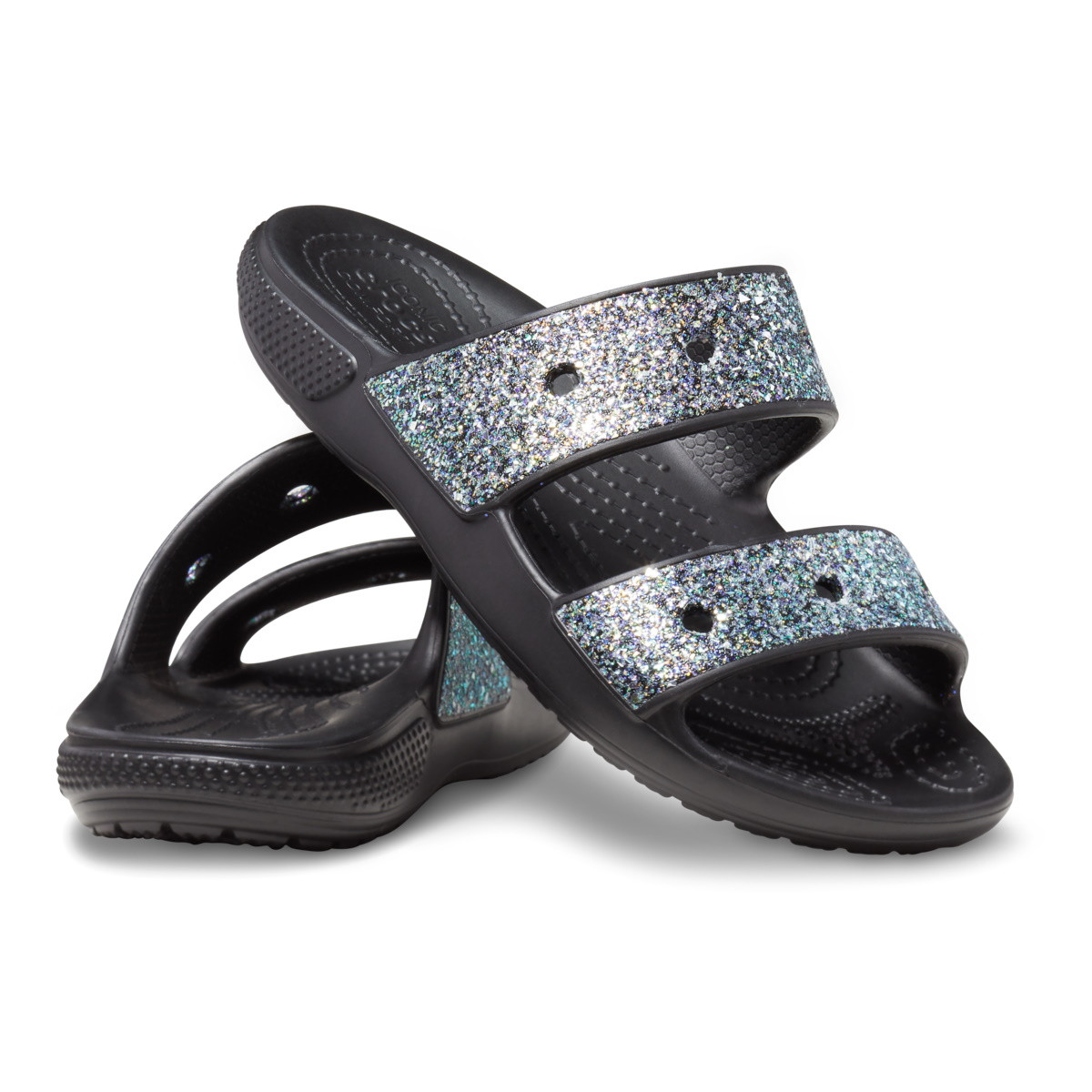 Sandale Crocs Classic Glitter Sandal Kids Negru - Black/Multi - 4 | YEO