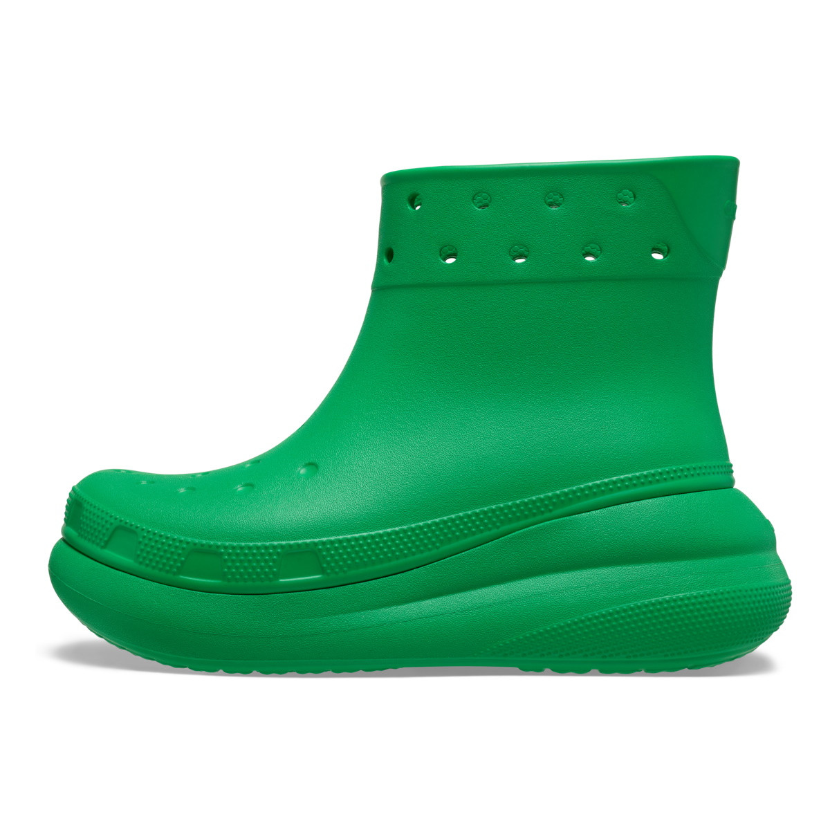 Cizme Crocs Classic Crush Rain Boot Verde - Grass Green - 2 | YEO