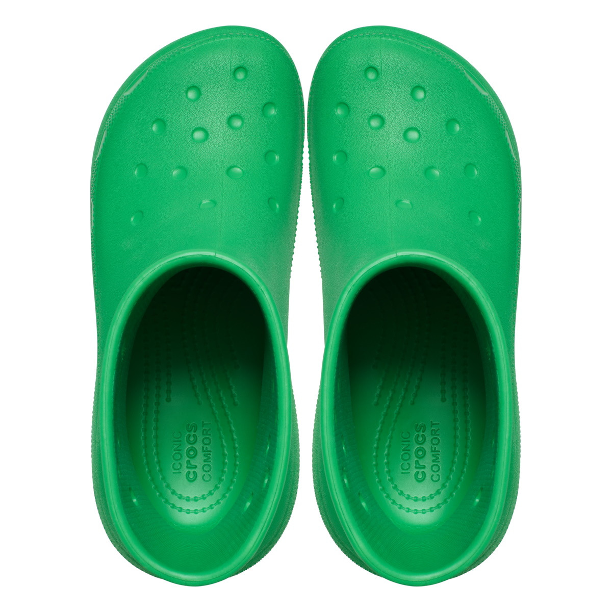 Cizme Crocs Classic Crush Rain Boot Verde - Grass Green - 4 | YEO