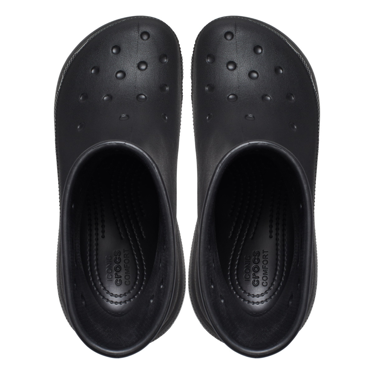 Cizme Crocs Classic Crush Rain Boot Negru - Black - 5 | YEO
