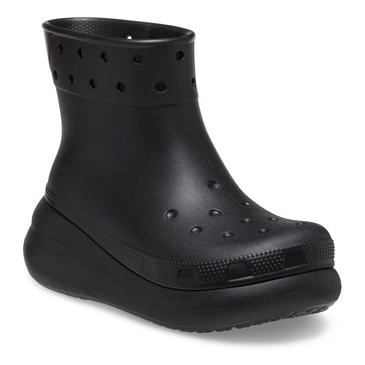 Cizme Crocs Classic Crush Rain Boot Negru - Black - 1 | YEO