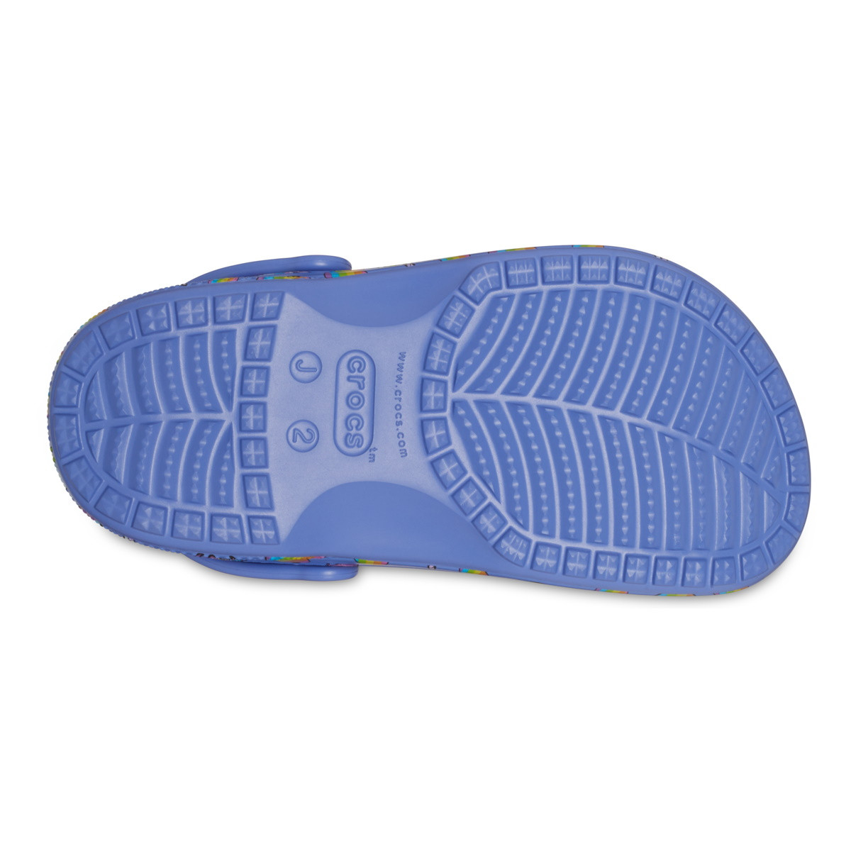 Saboți Crocs Baya Printed Clog Kids Albastru - Lapis/Multi