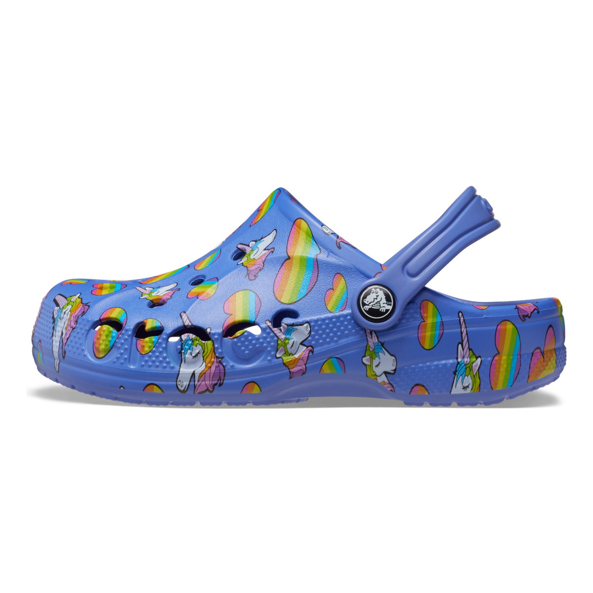 Saboți Crocs Baya Printed Clog Kids Albastru - Lapis/Multi - 2 | YEO