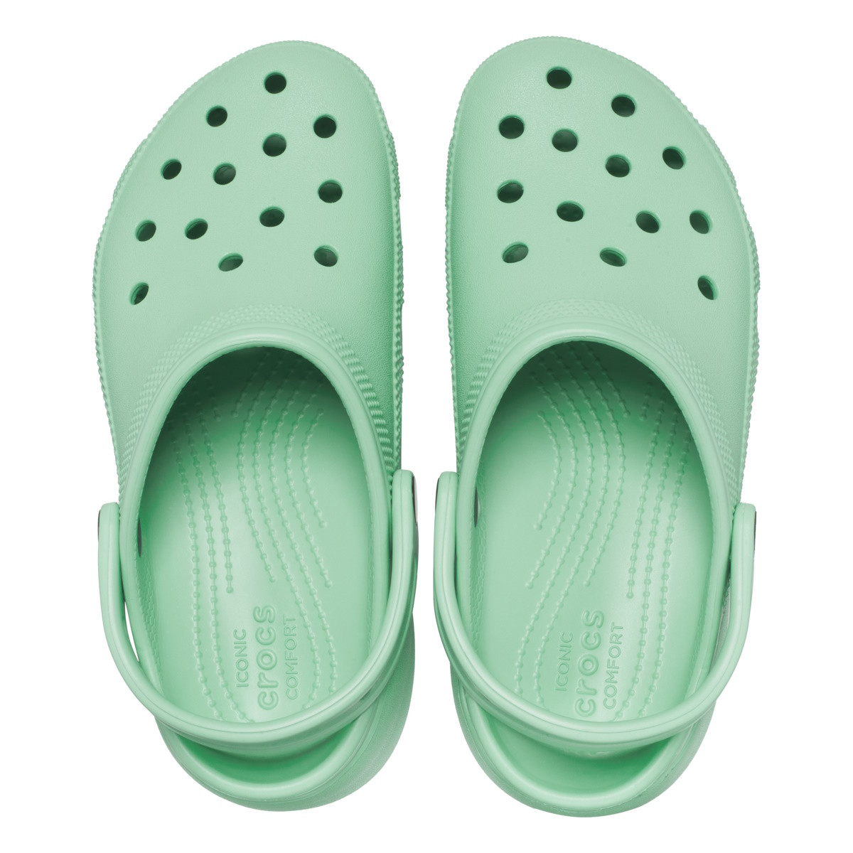 Saboți Crocs Women\'s Classic Platform Clog Verde - Jade Stone - 4 | YEO