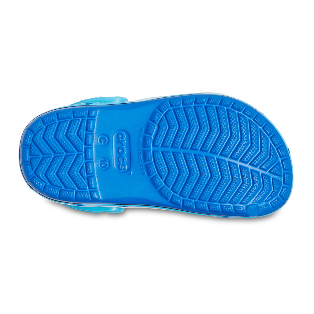 Saboți Crocs Toddler Fun Lab Baby Shark Band Clog Albastru - Bright Cobalt - 4 | YEO