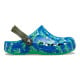 Saboți Crocs Baya Printed Clog Kids Culoare Albastru - Blue Bolt/Multi