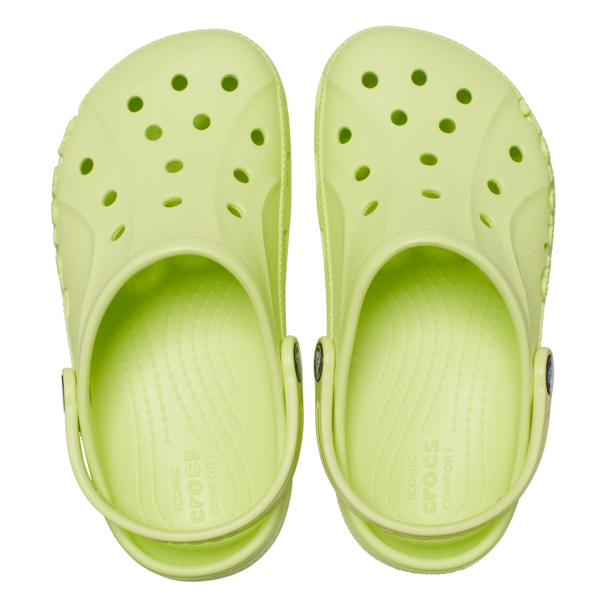 Saboți Crocs Baya Kids Clog Galben - Lime Zest - 4 | YEO