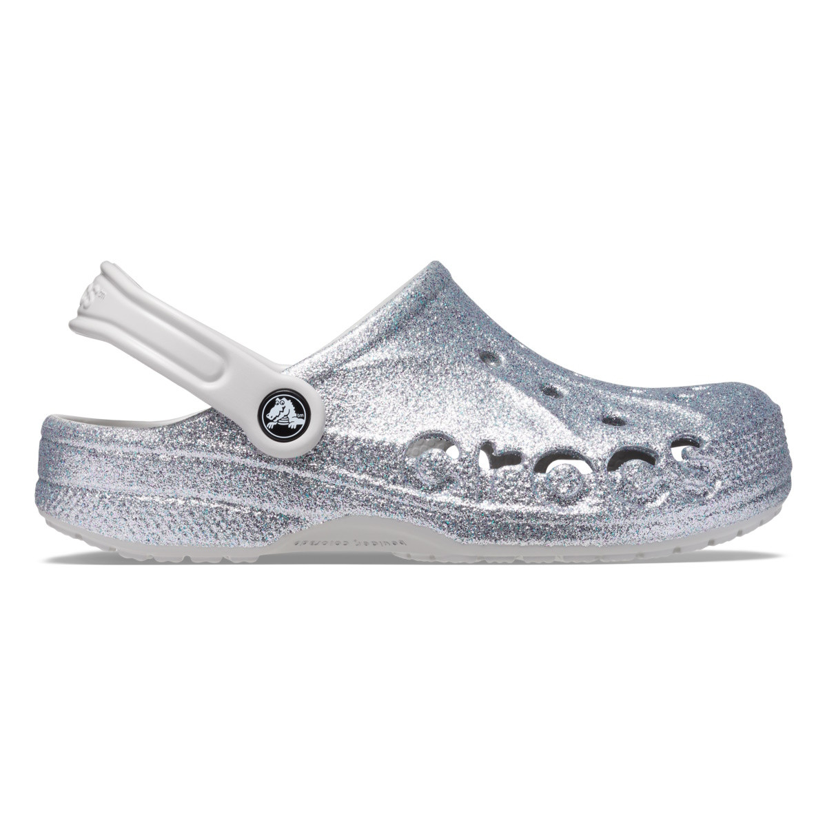 Saboti Crocs Baya Glitter Clog Gri – Silver Glitter Baya