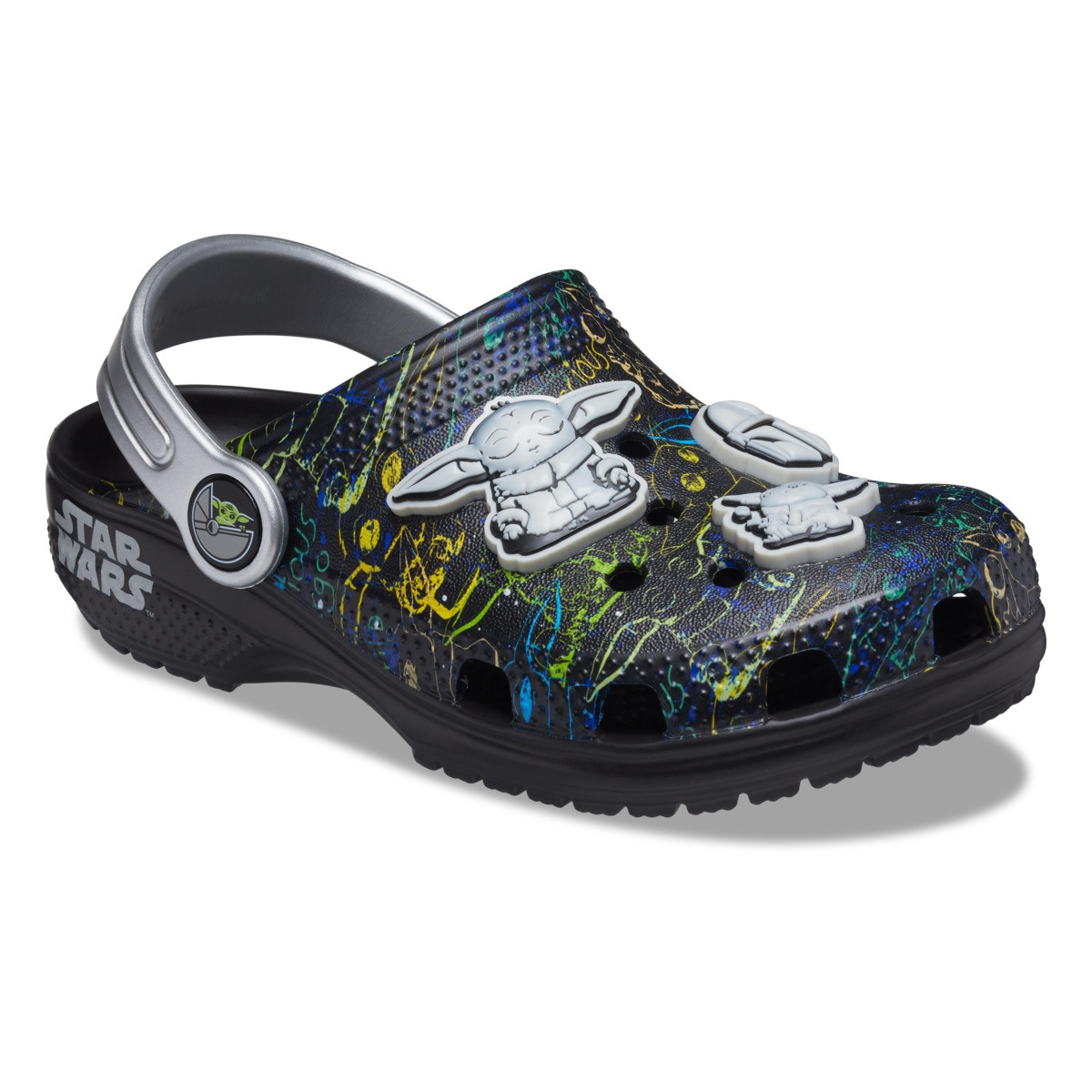 Saboți Crocs Toddler Grogu Clog Negru - Black - 3 | YEO