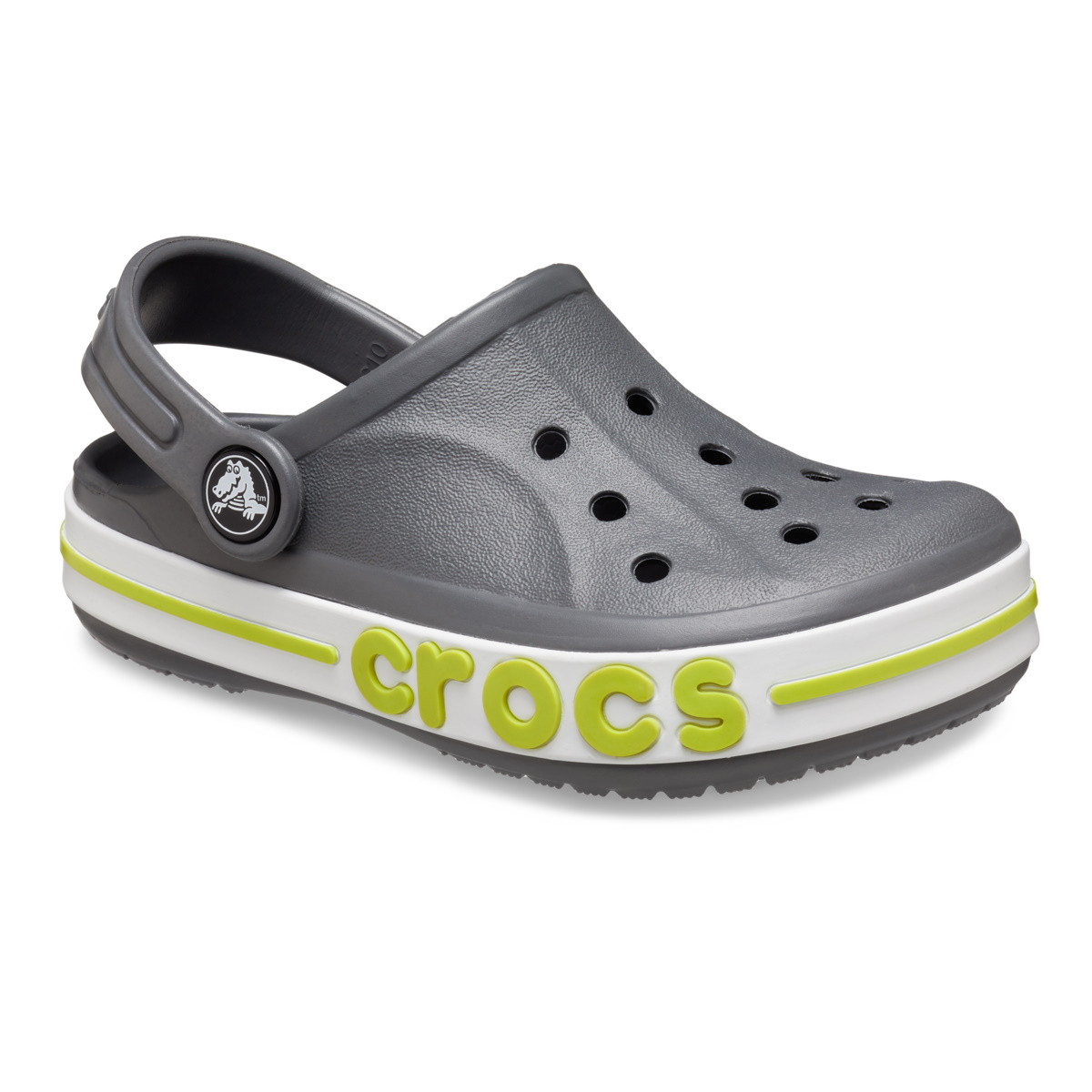 Saboti Crocs Toddler Bayaband Clog Gri - Slate Grey/Lime - 1 | YEO