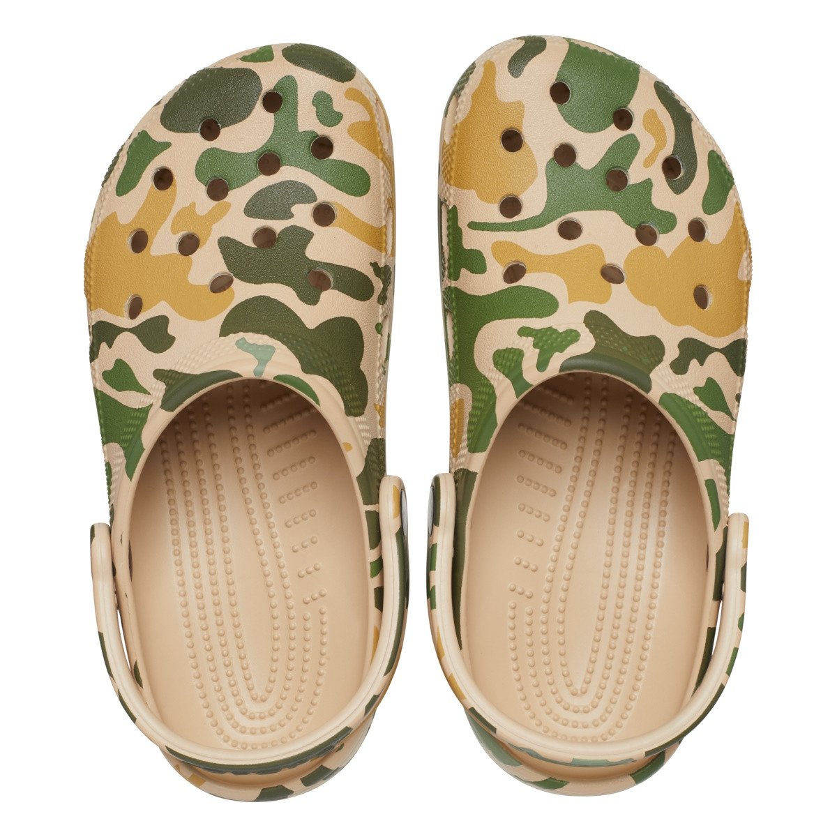 Saboti Crocs Classic Printed Camo Clog Maro - Chai/Tan - 4 | YEO