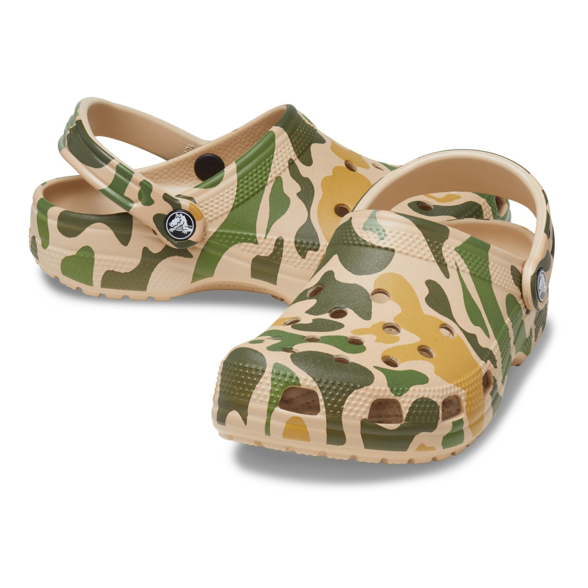 Saboti Crocs Classic Printed Camo Clog Maro - Chai/Tan - 3 | YEO