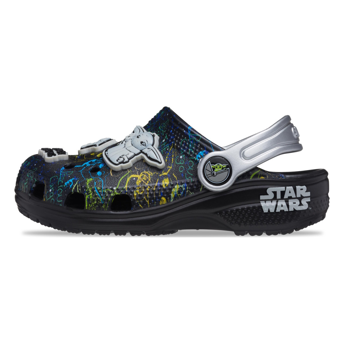 Saboți Crocs Grogu Kids Clog Negru - Black - 4 | YEO