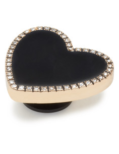 Jibbitz Crocs Black Heart... Negru - Gold/Black 2