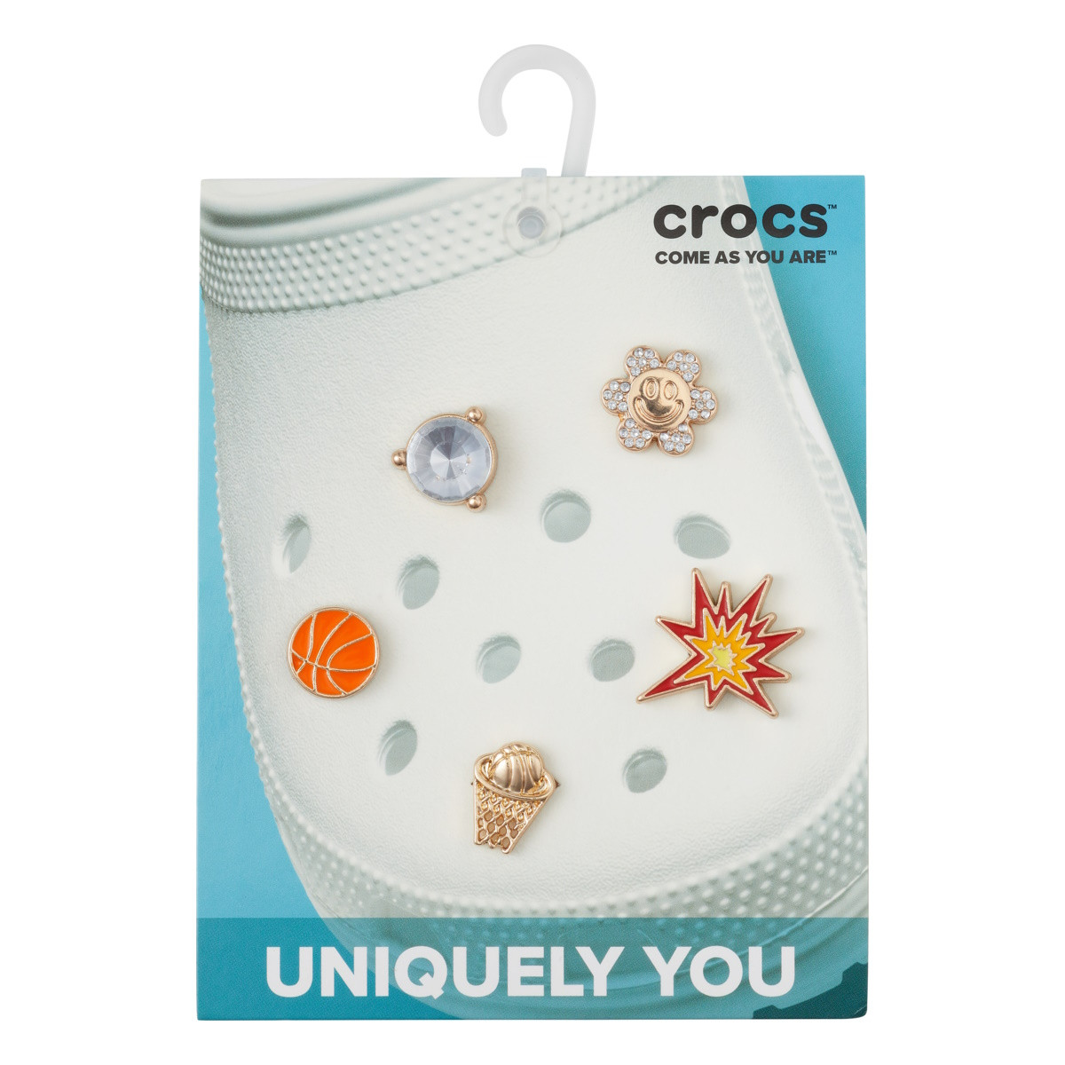 Jibbitz Crocs Basketball Shoelery 5 Pack barbati imagine 2022