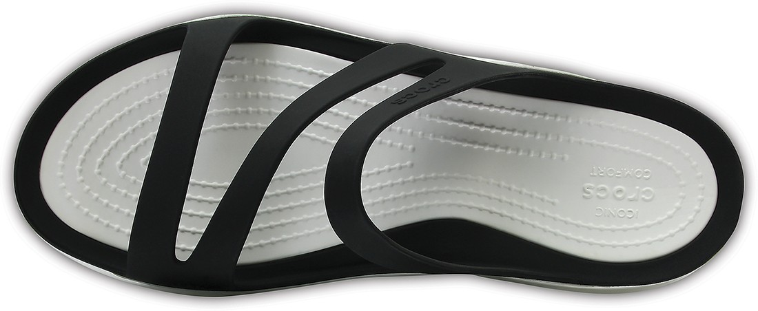 Papuci Crocs Swiftwater Sandal W Negru - Black/White - 2 | YEO