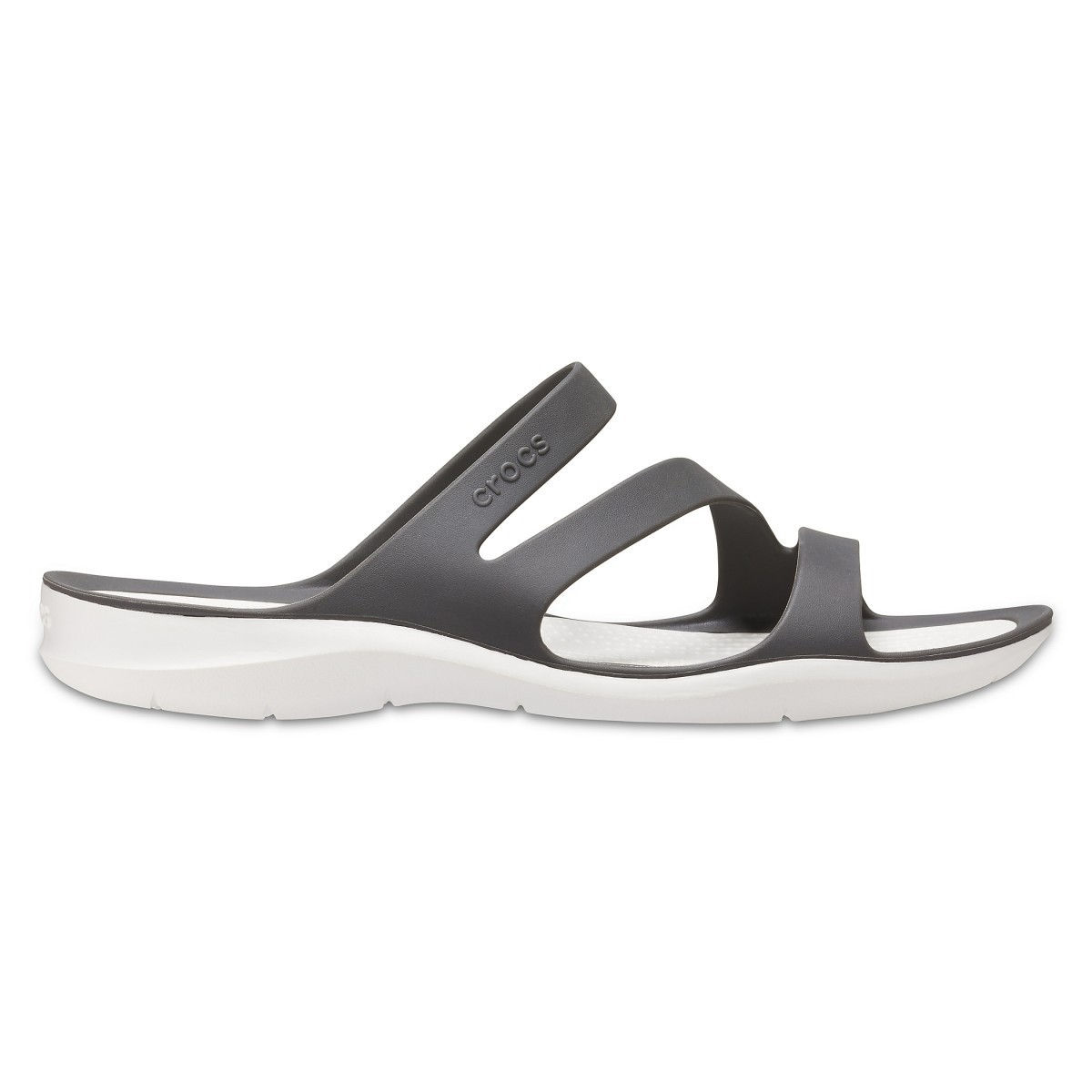 Papuci Crocs Swiftwater Sandal W Gri – Graphite/White Crocs imagine 2022