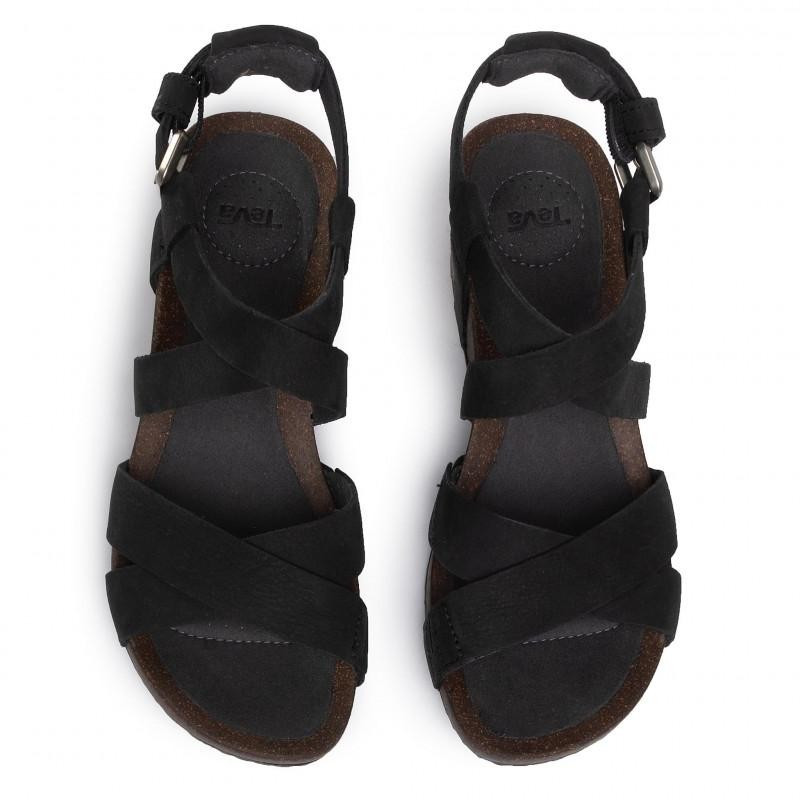 Sandale Teva Mahonia Wedge Cross Strap Negru - Black - 2 | YEO