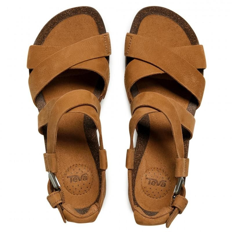 Sandale Teva Mahonia Wedge Cross Strap Maro - Chipmunk - 2 | YEO
