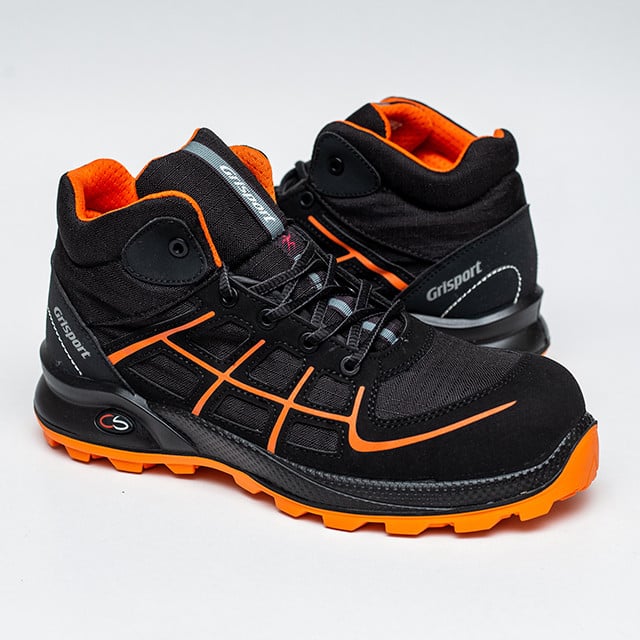 Ghete de lucru Grisport Cheralite Negru - Black/Orange - 2 | YEO