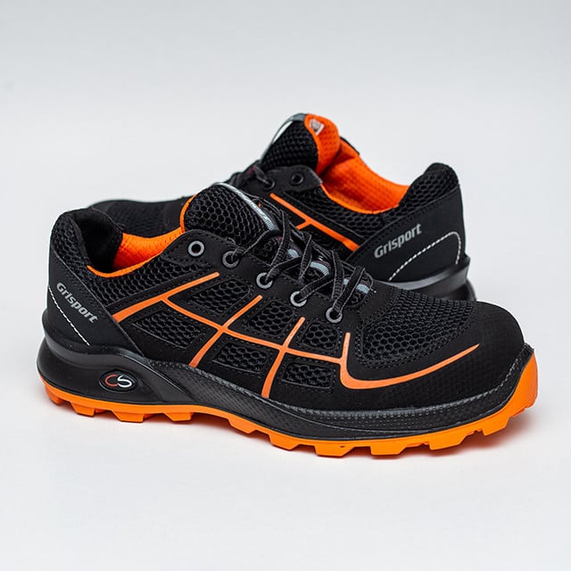 Pantofi de lucru Grisport Cobaltite Negru - Black/Orange - 2 | YEO