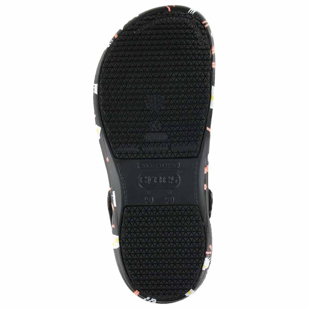 Saboti Crocs Bistro Graphic Clog Negru - Black/White/Black - 2 | YEO