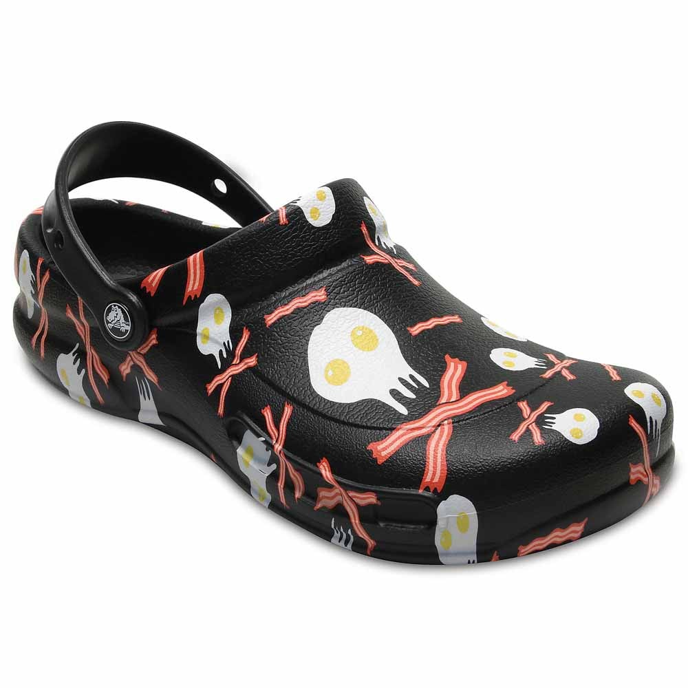 Saboti Crocs Bistro Graphic Clog Negru - Black/White/Black - 1 | YEO