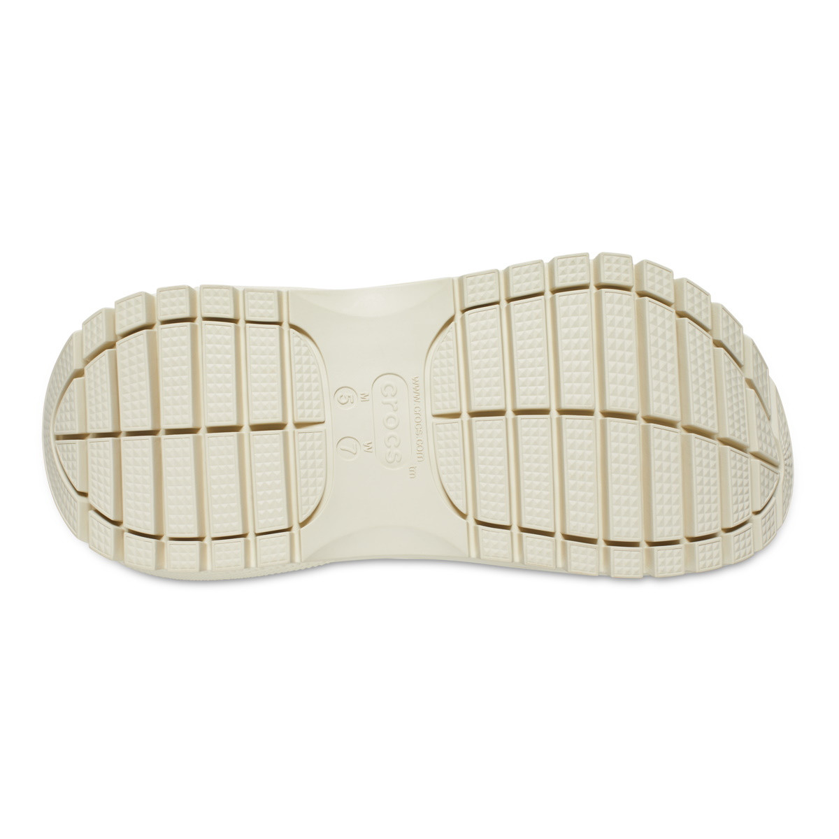 Saboți Crocs Classic Mega Crush Clog Bej - Bone - 5 | YEO