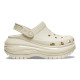 Saboți Crocs Classic Mega Crush Clog Culoare Bej - Bone