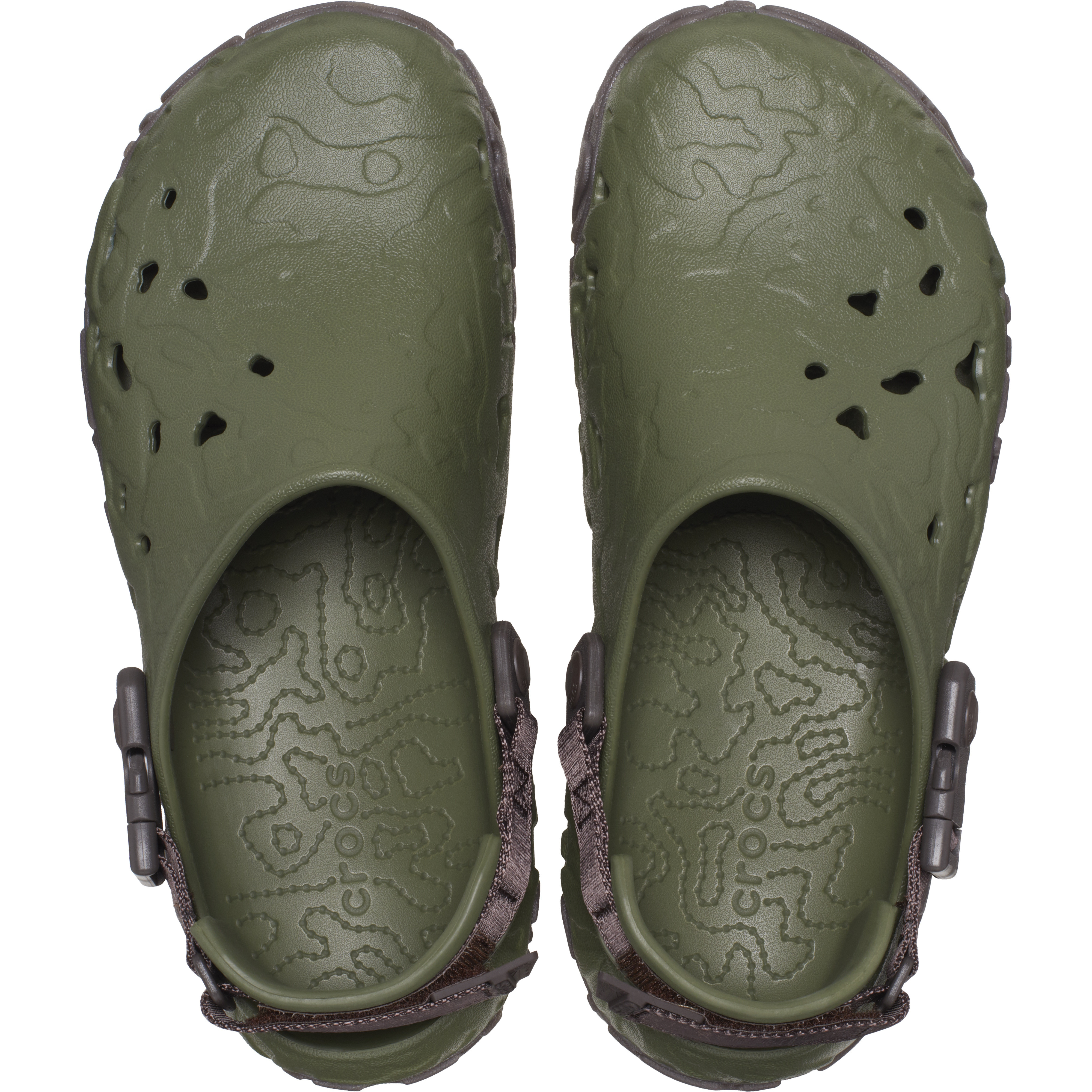Saboti Crocs All Terrain Atlas Clog Verde - Army Green/Espresso - 3 | YEO
