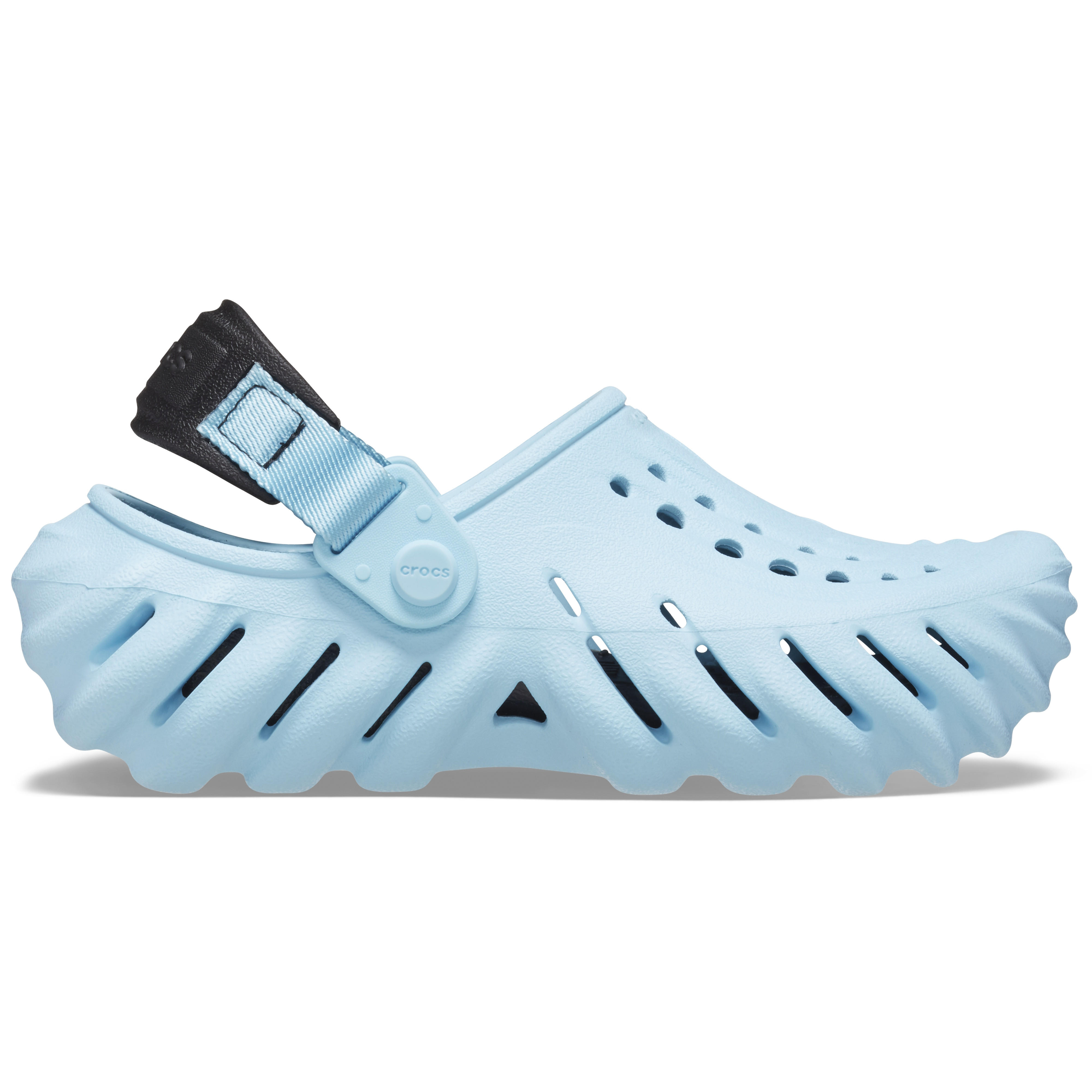 Saboti crocs classic echo clog kids albastru - arctic