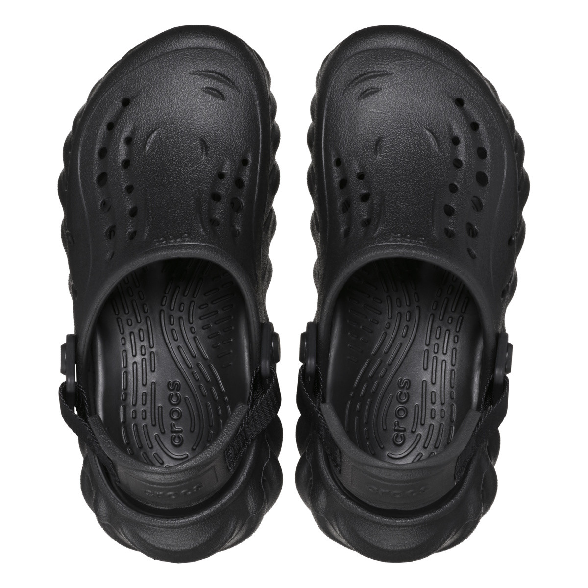 Saboti Crocs Classic Echo Clog Kids Negru - Black - 3 | YEO