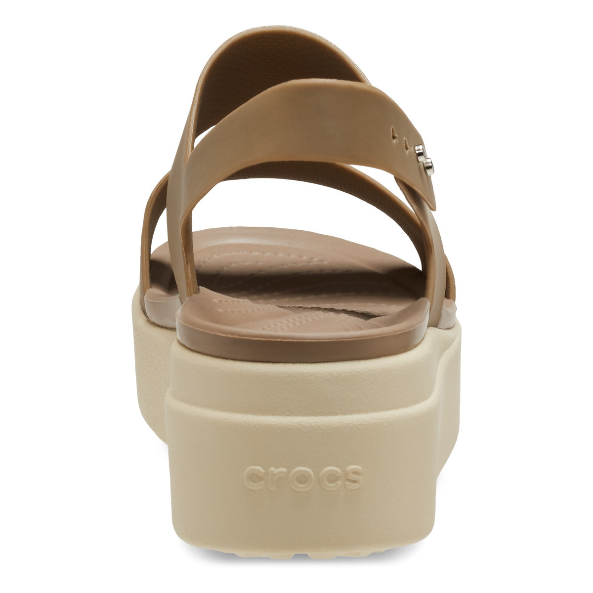Sandale Crocs Brooklyn Low Wedge Maro - Khaki/Bone - 3 | YEO