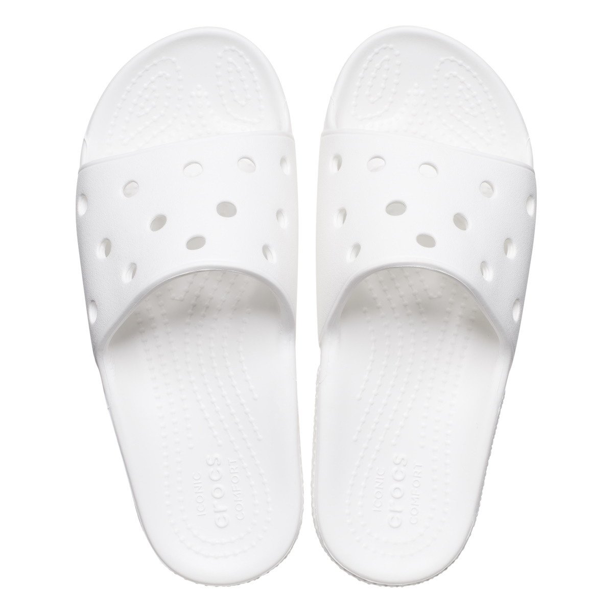 Papuci Kid\'s Classic Crocs Slide Alb - White - 3 | YEO