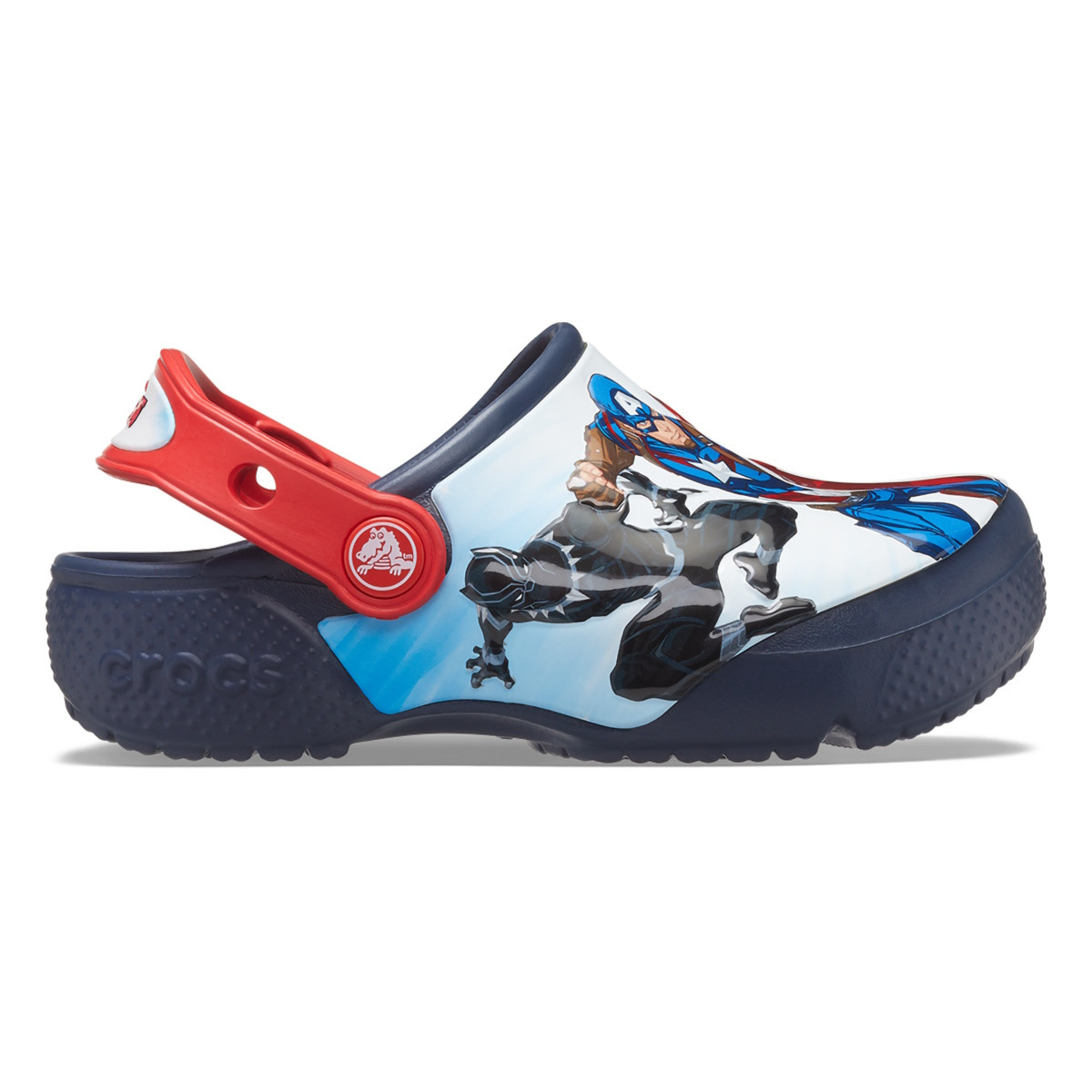Saboți Crocs Fun Lab Avengers Patch Clog T Albastru - Navy - 2 | YEO