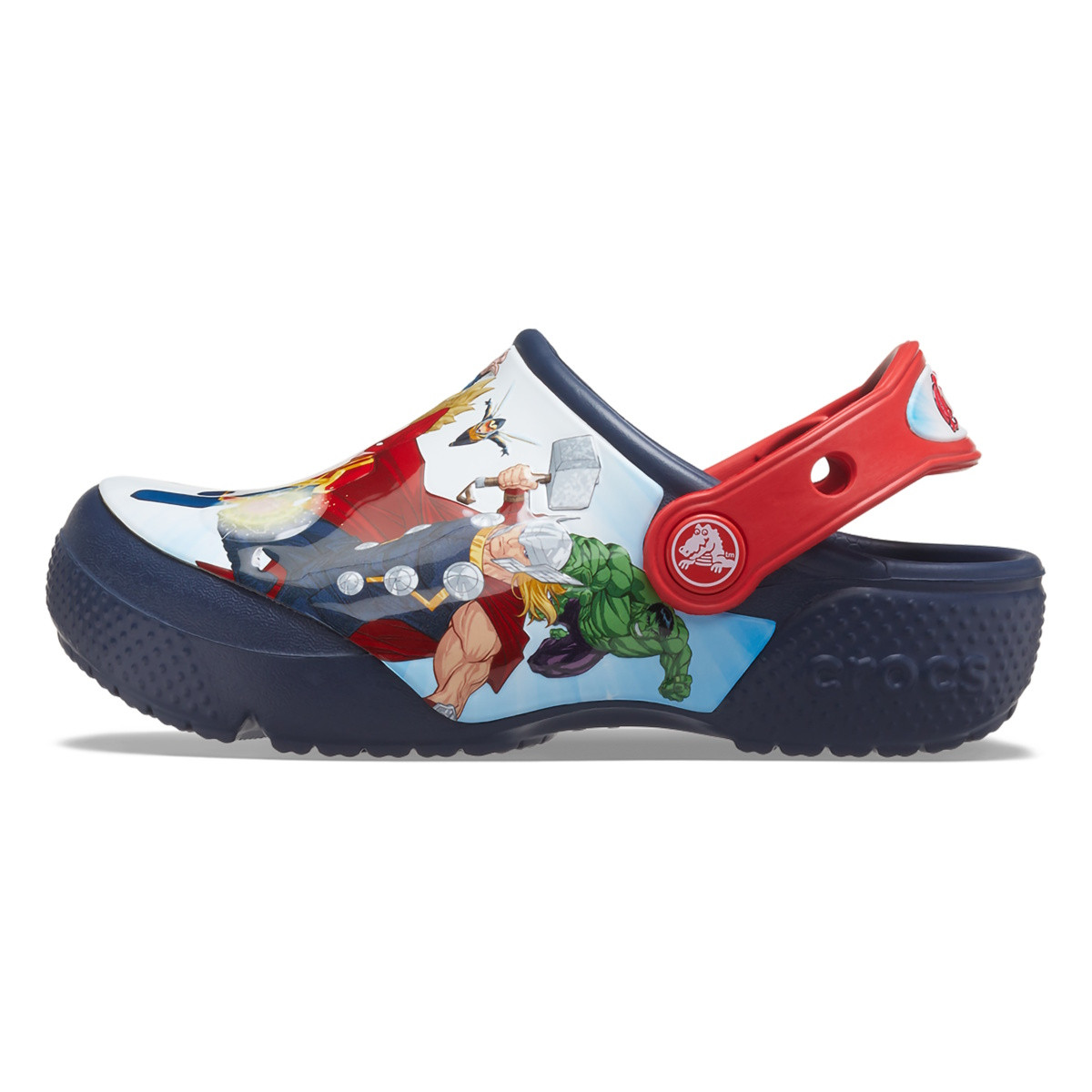 Saboți Crocs Fun Lab Avengers Patch Clog T Albastru - Navy - 3 | YEO