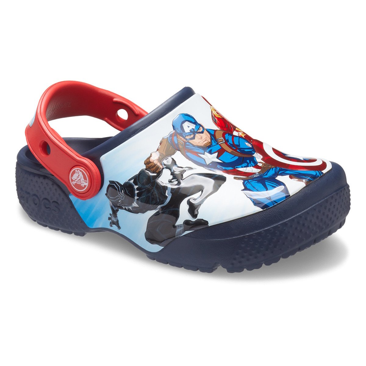 Saboți Crocs Fun Lab Avengers Patch Clog T Albastru – Navy Albastru