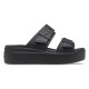 Sandale Crocs Women’s Brooklyn Low Wedge Sandal Culoare Negru - Black