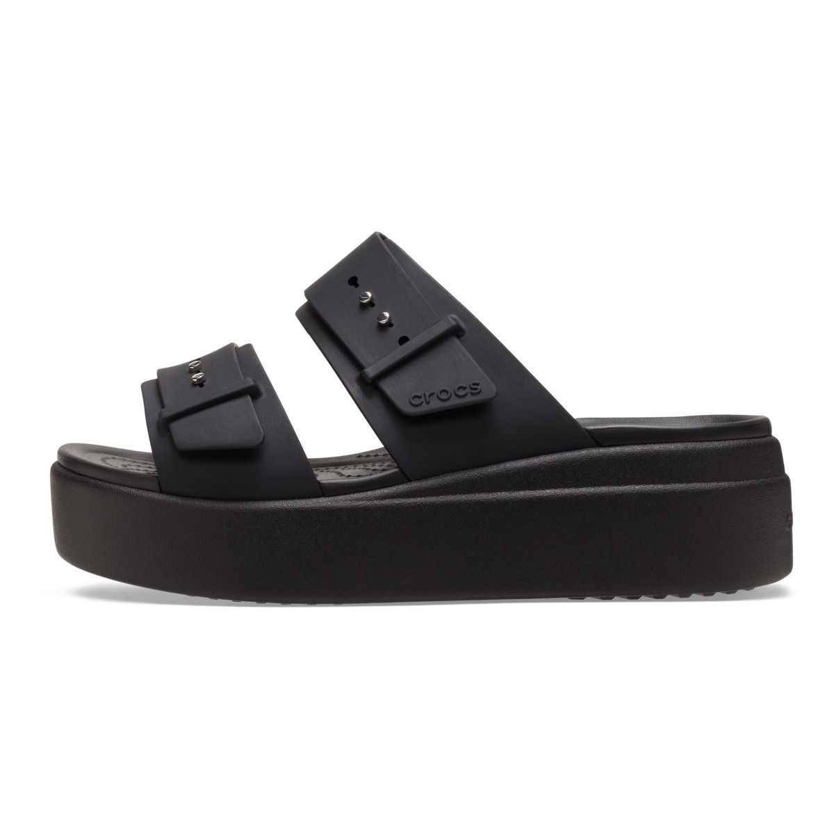 Sandale Crocs Women’s Brooklyn Low Wedge Sandal Negru - Black - 1 | YEO