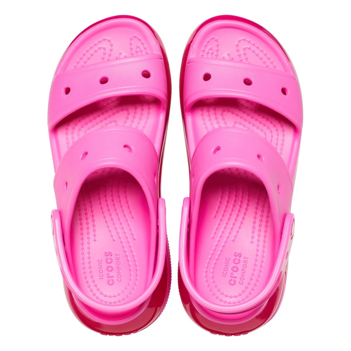 Sandale Crocs Classic Mega Crush Sandal Roz - Juice - 5 | YEO