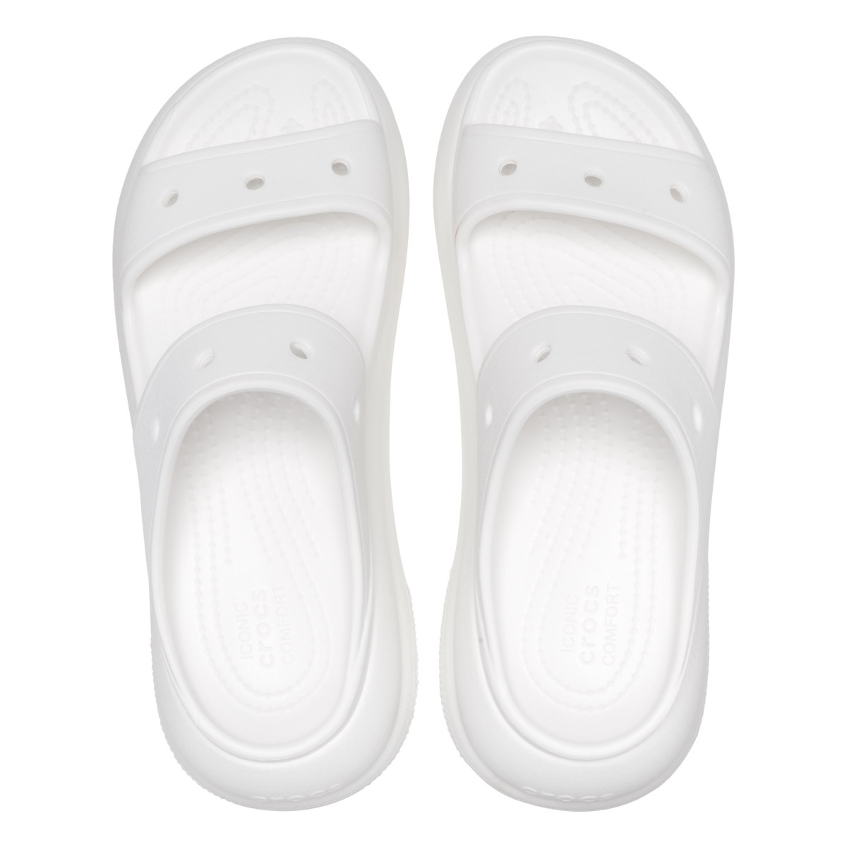 Sandale Crocs Classic Crush Sandal Alb - White - 4 | YEO
