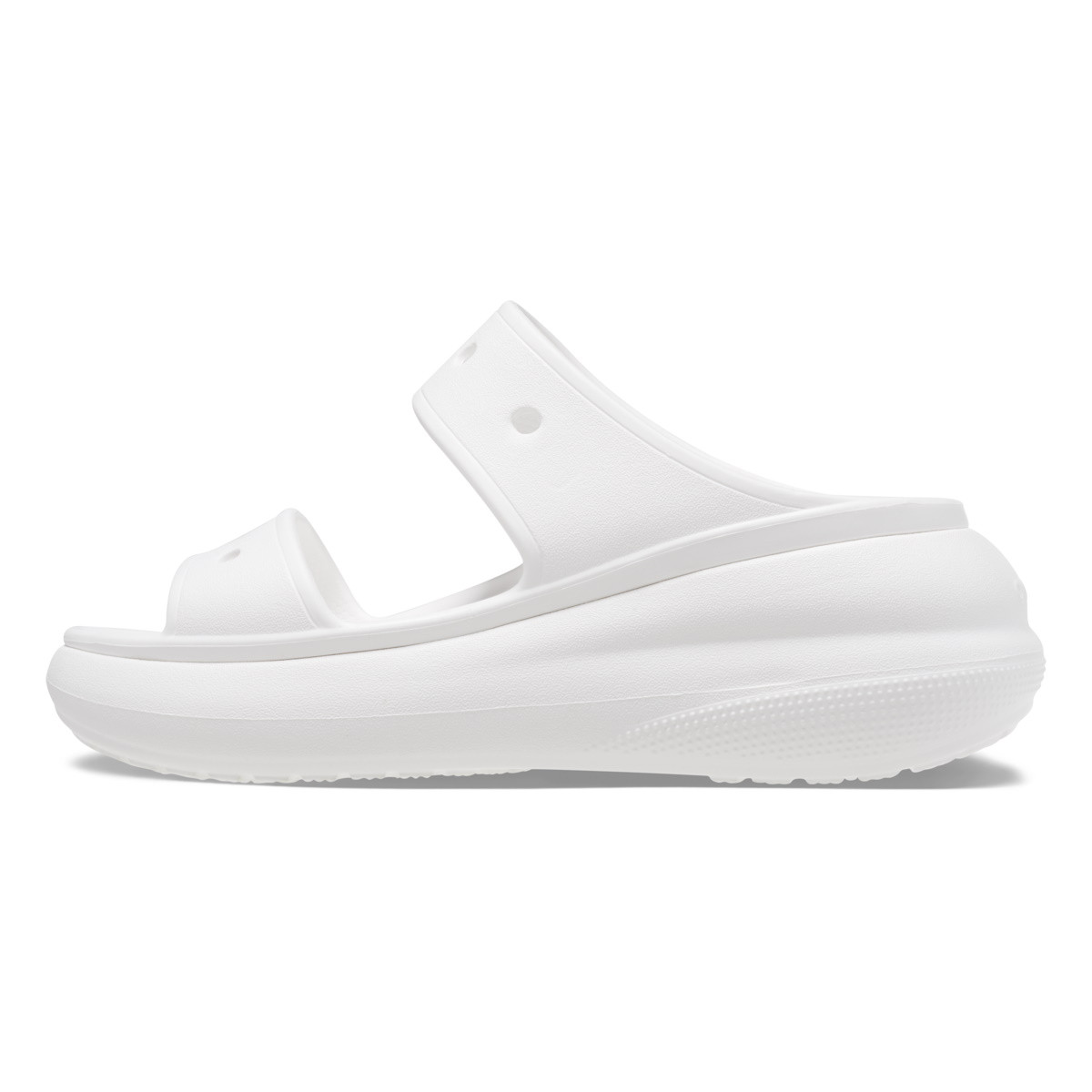 Sandale Crocs Classic Crush Sandal Alb - White - 2 | YEO