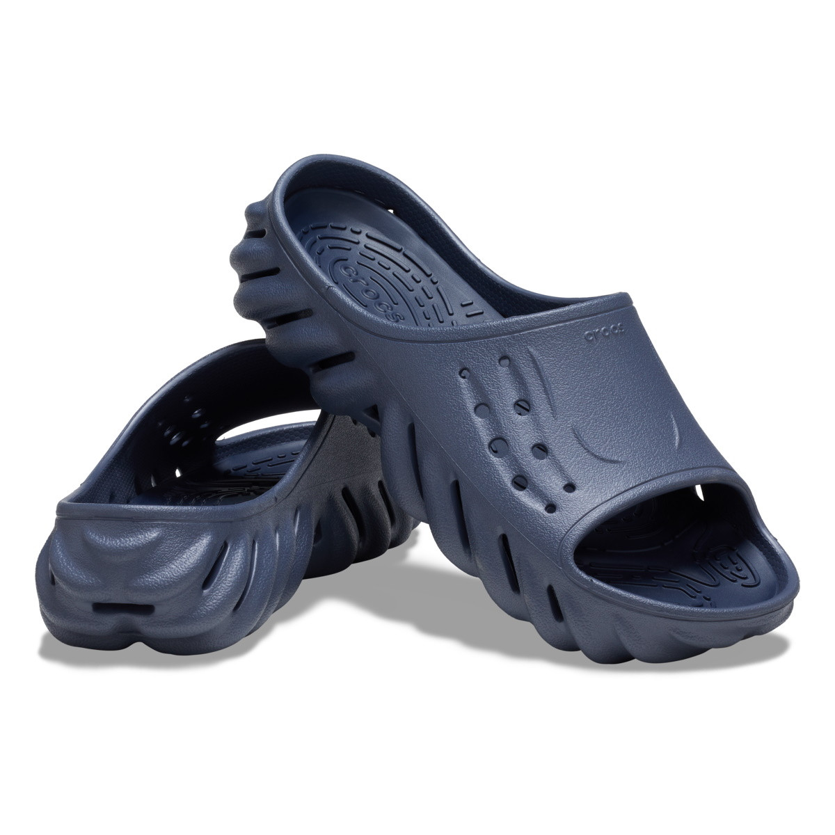 Papuci Crocs Echo Slide Albastru - Storm - 3 | YEO